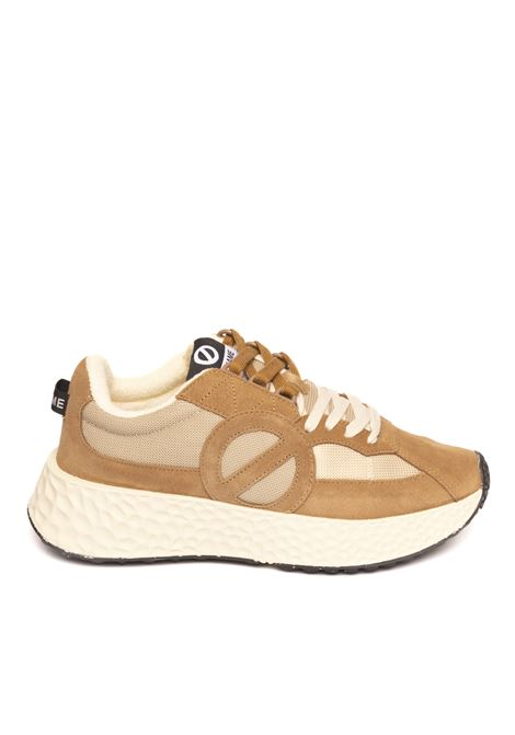 Beige carter runner sneaker NO NAME | CARTER RUNNER MSUEDE/KNIT-NUTS/TAUPE